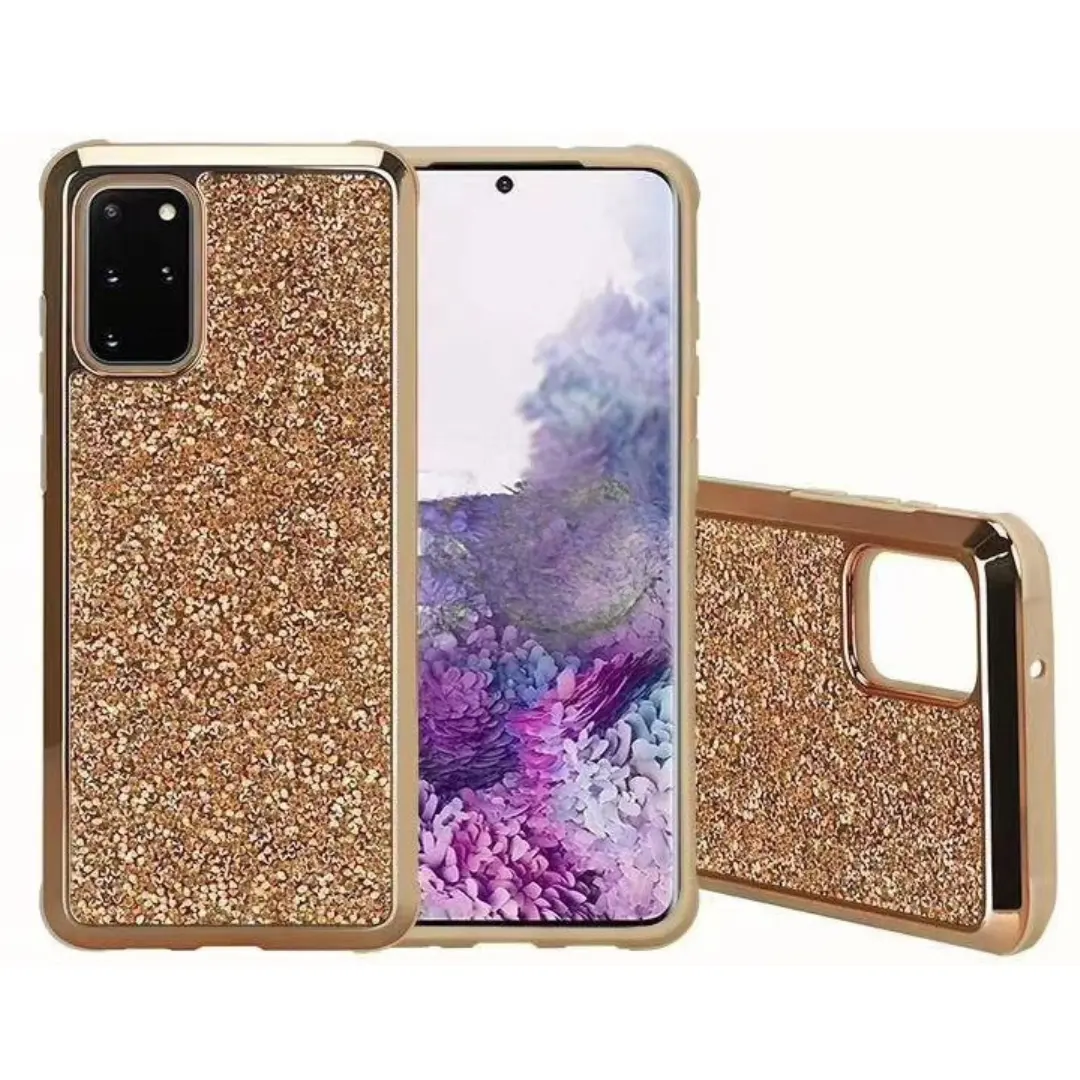 Samsung Galaxy S20 Glitter Bling Case Rose Gold
